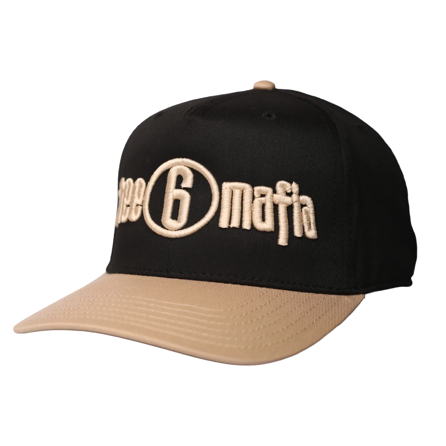 Snapback "Three 6 Mafia" Black/Cream - Image 2