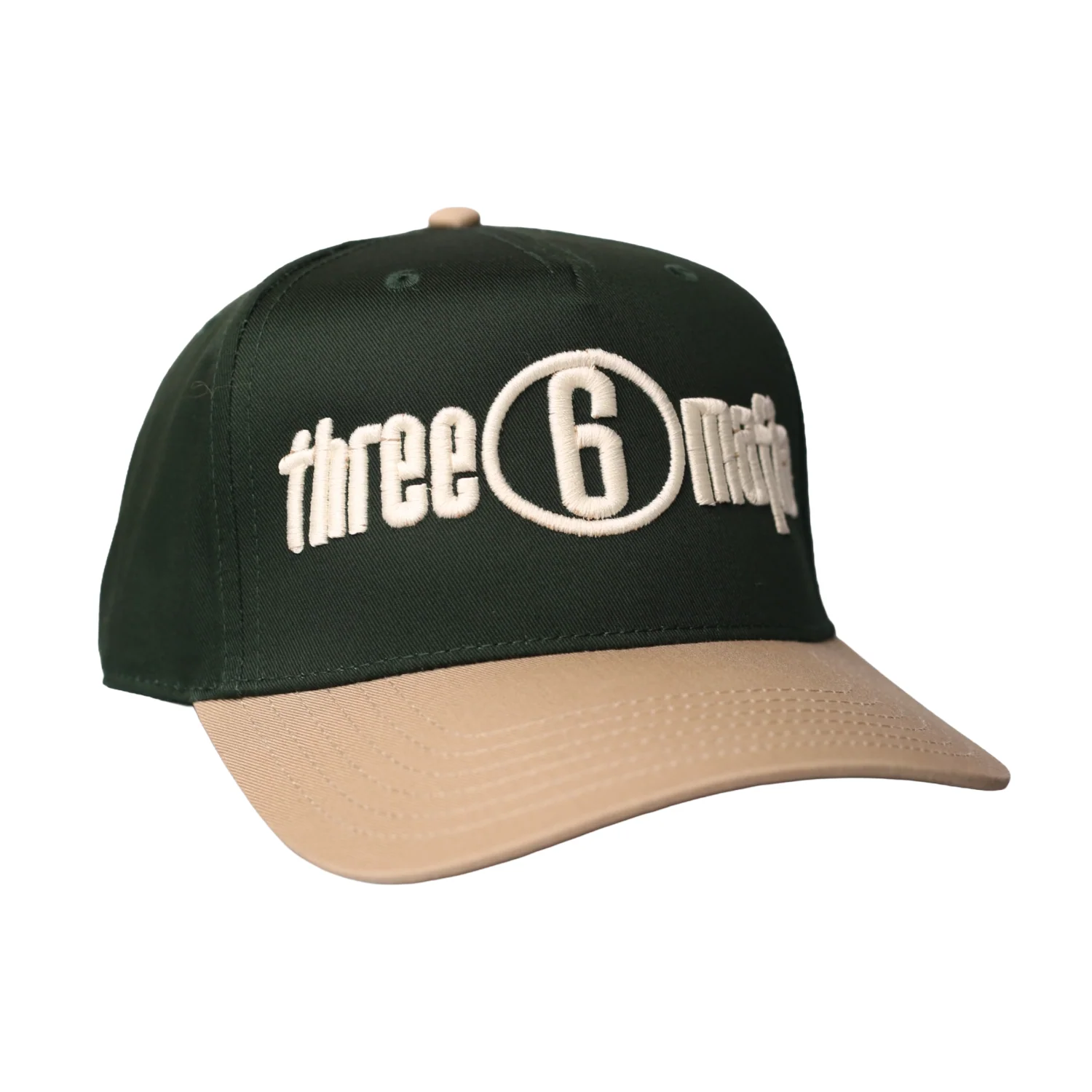 Snapback "Three 6 Mafia" Forrest/Cream - Image 2