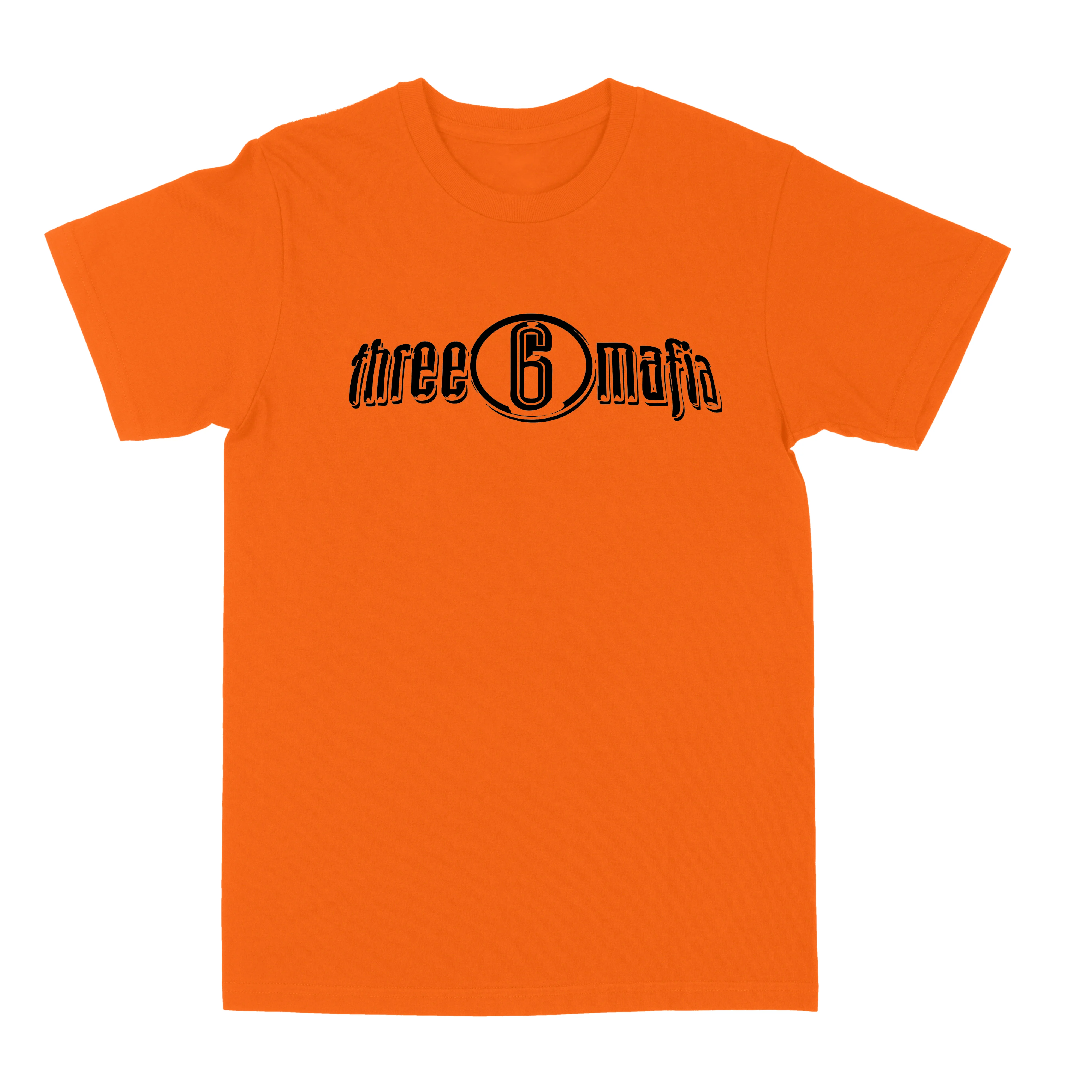 Three 6 Mafia Black Logo "Tee" Orange.