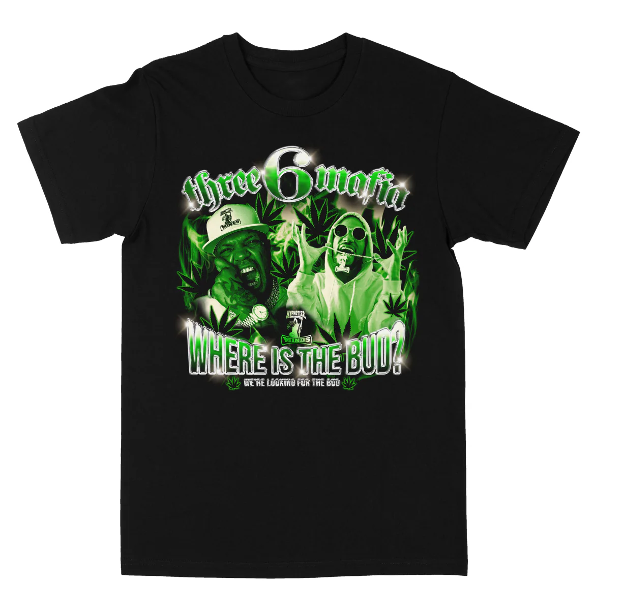 Where Is The Bud? "Tee" Black,